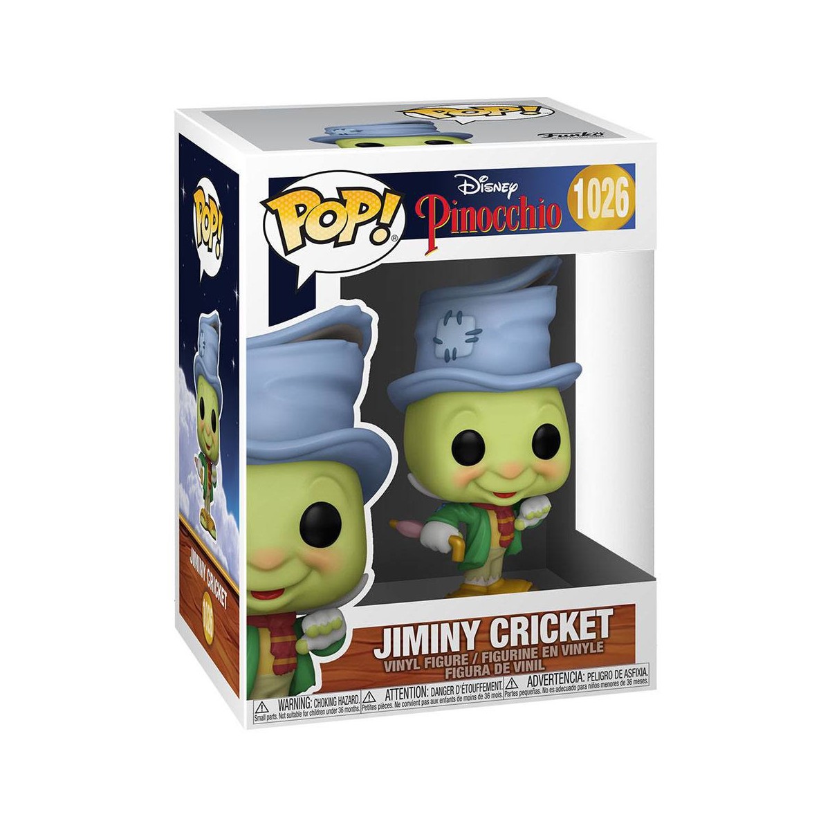 ¡Funko POP! Disney 1026 - Pepito Grillo - Pinocho 80 Aniversario