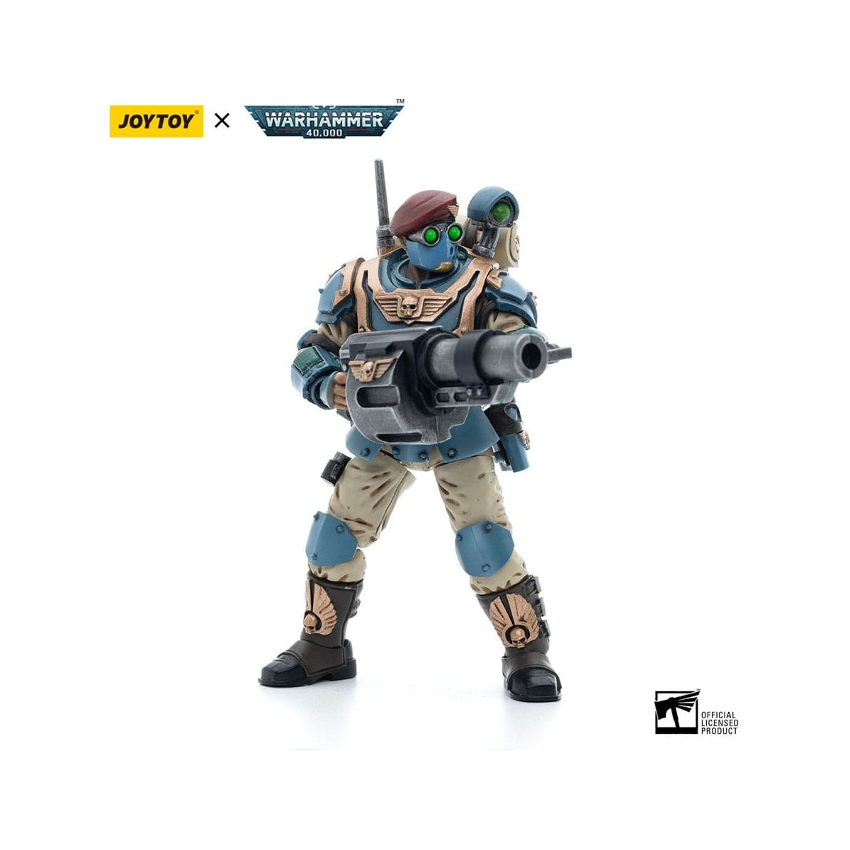 JoyToy Space Marines - Astra Militarum Tempestus - Escuadra Scions 55Th Kappic Eagles Grenadier 1/18 - Warhammer 40K