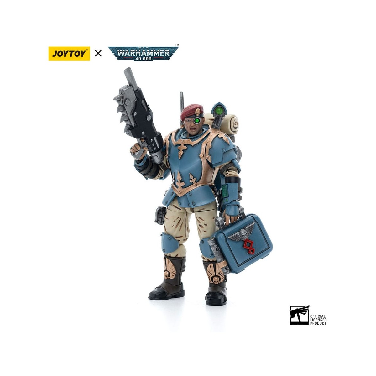 JoyToy Space Marines - Astra Militarum Tempestus - Escuadra Scions 55Th Kappic Eagles Medic 1/18 - Warhammer 40K