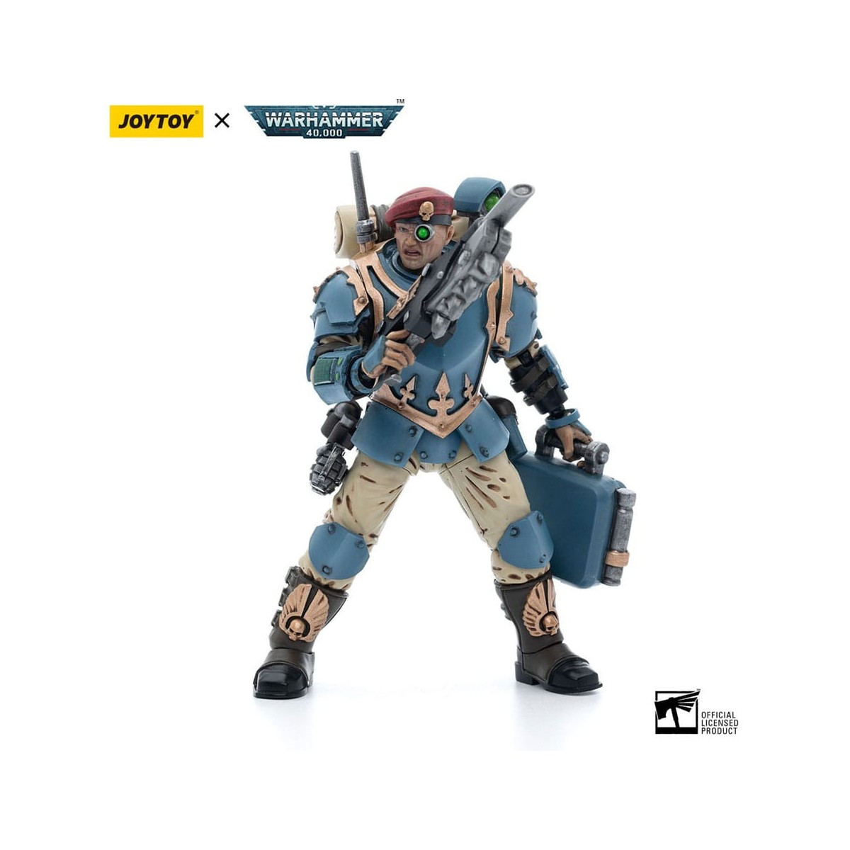 JoyToy Space Marines - Astra Militarum Tempestus - Escuadra Scions 55Th Kappic Eagles Medic 1/18 - Warhammer 40K