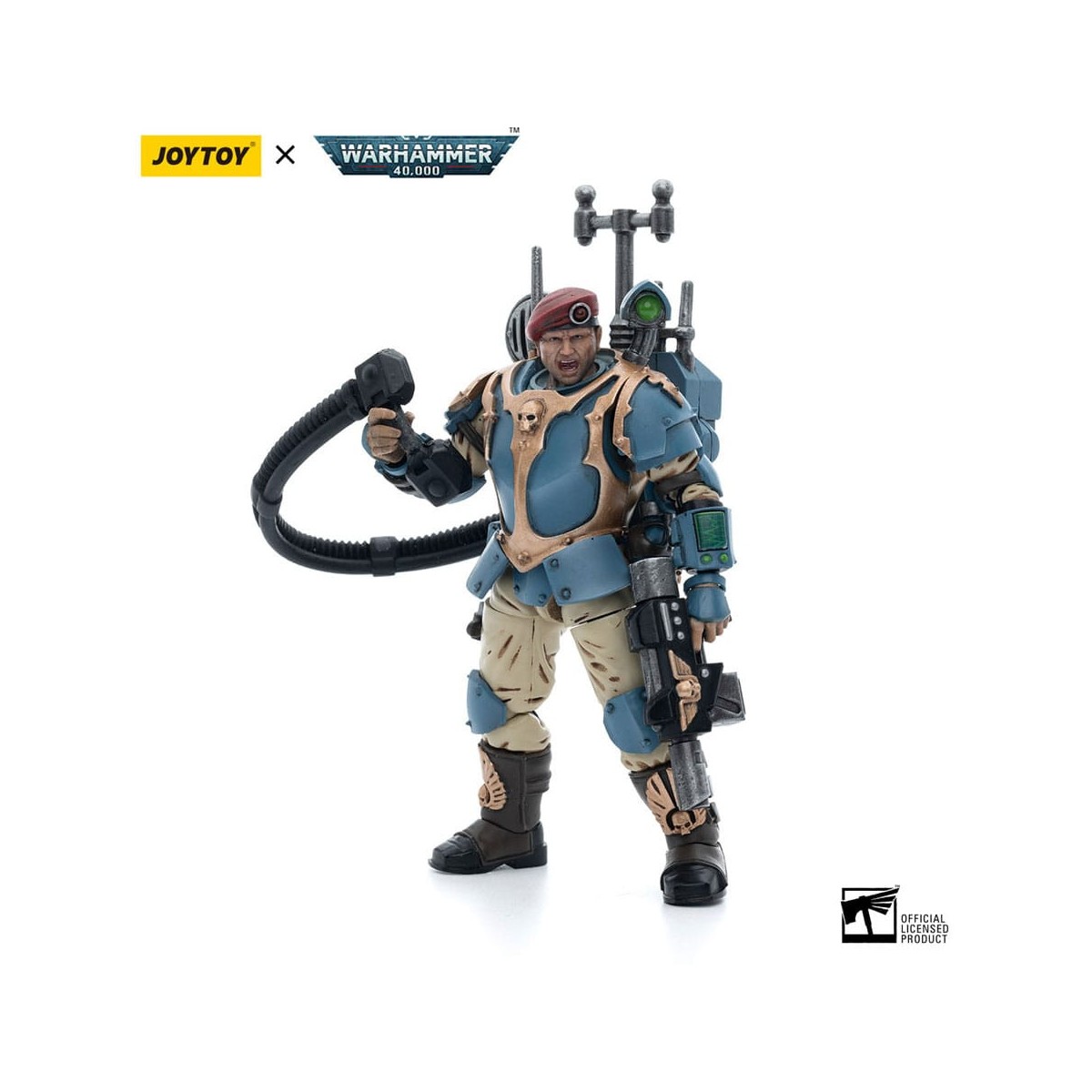 JoyToy Space Marines - Astra Militarum Tempestus - Escuadra Scions 55Th Kappic Eagles Vox Operator 1/18 - Warhammer 40K