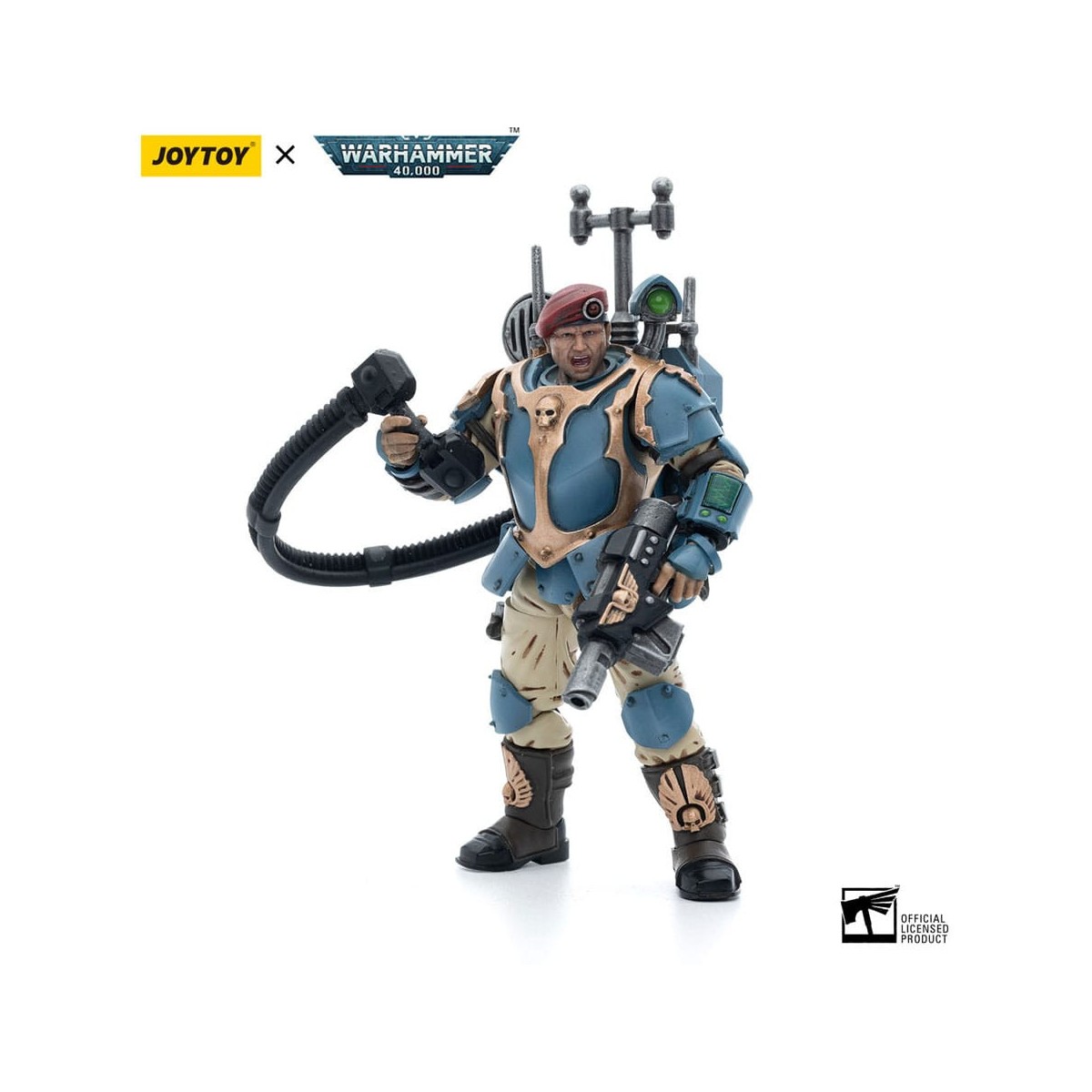 JoyToy Space Marines - Astra Militarum Tempestus - Escuadra Scions 55Th Kappic Eagles Vox Operator 1/18 - Warhammer 40K