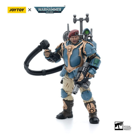 JoyToy Space Marines - Astra Militarum Tempestus - Escuadra Scions 55Th Kappic Eagles Vox Operator 1/18 - Warhammer 40K