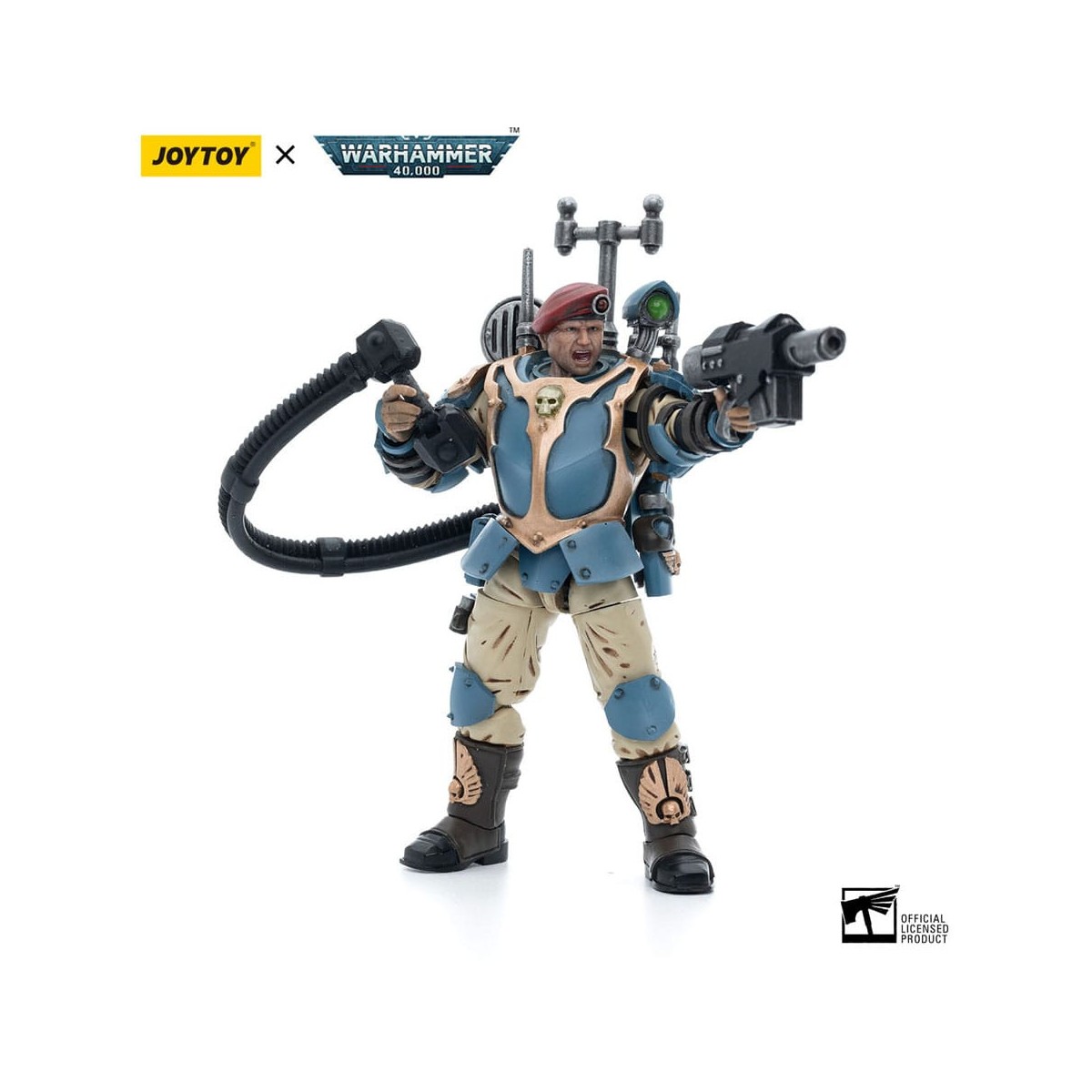 JoyToy Space Marines - Astra Militarum Tempestus - Escuadra Scions 55Th Kappic Eagles Vox Operator 1/18 - Warhammer 40K