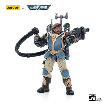 JoyToy Space Marines - Astra Militarum Tempestus - Escuadra Scions 55Th Kappic Eagles Vox Operator 1/18 - Warhammer 40K