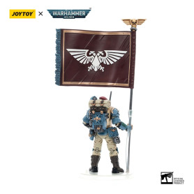 JoyToy Space Marines - Astra Militarum Tempestus - Escuadra Scions 55Th Kappic Eagles Portaestandarte 1/18 - Warhammer 40K