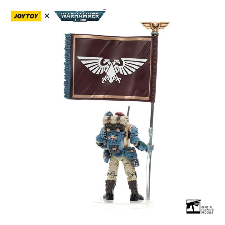 JoyToy Space Marines - Astra Militarum Tempestus - Escuadra Scions 55Th Kappic Eagles Portaestandarte 1/18 - Warhammer 40K