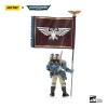 JoyToy Space Marines - Astra Militarum Tempestus - Escuadra Scions 55Th Kappic Eagles Portaestandarte 1/18 - Warhammer 40K