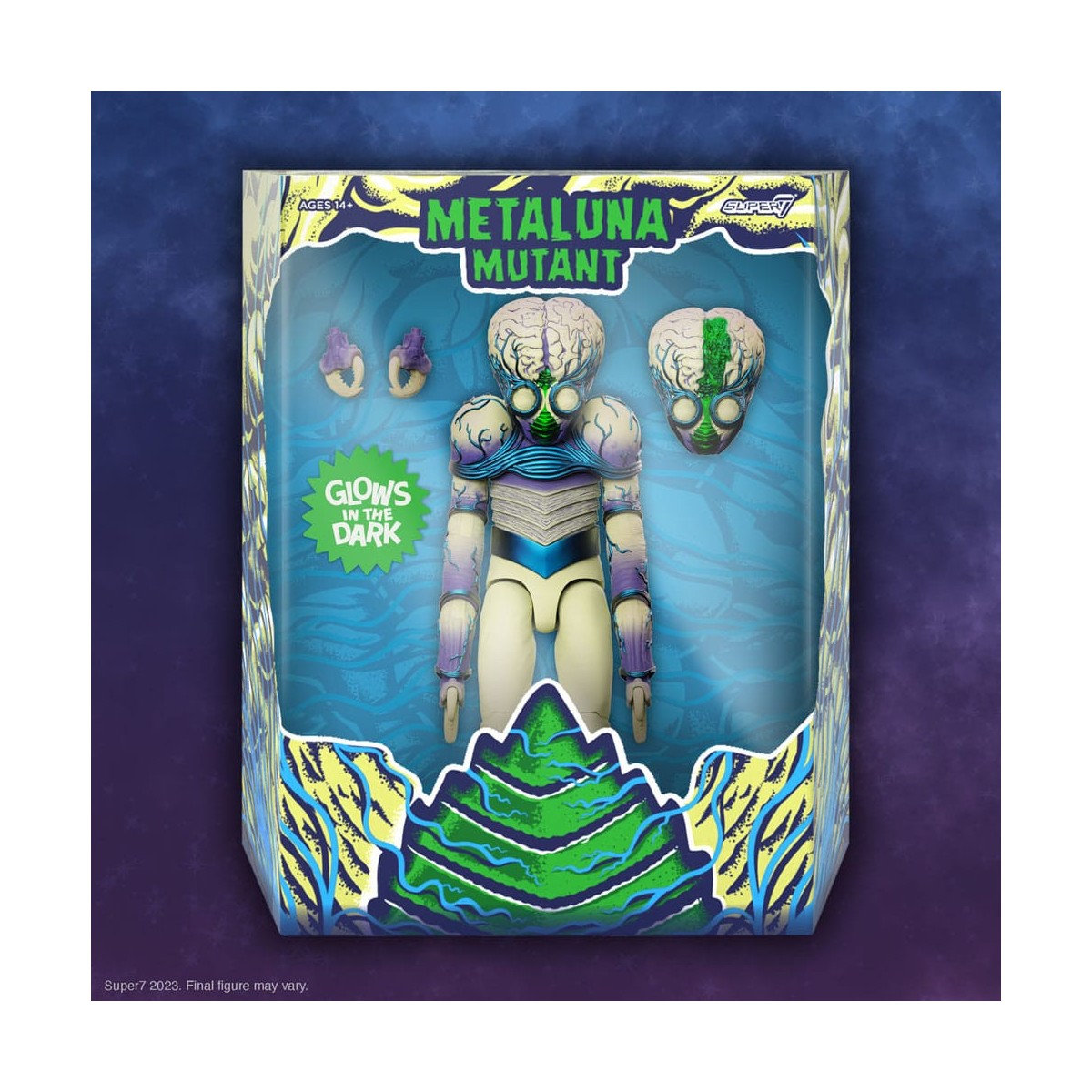 Super 7 - Monstruos Universales - Ultimates Metaluna Mutante Resplandor Azul (Brilla en la Oscuridad) Ola 2
