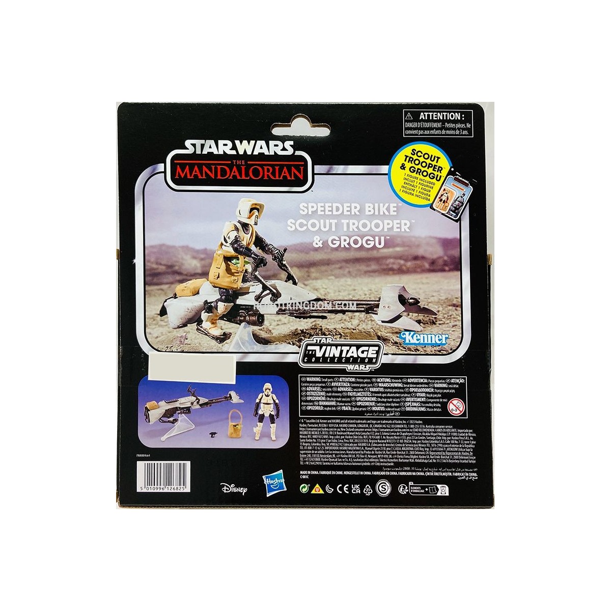 Hasbro - Star Wars La Colección Vintage - Speeder Bike, Scout Trooper y Grogu - El Mandaloriano