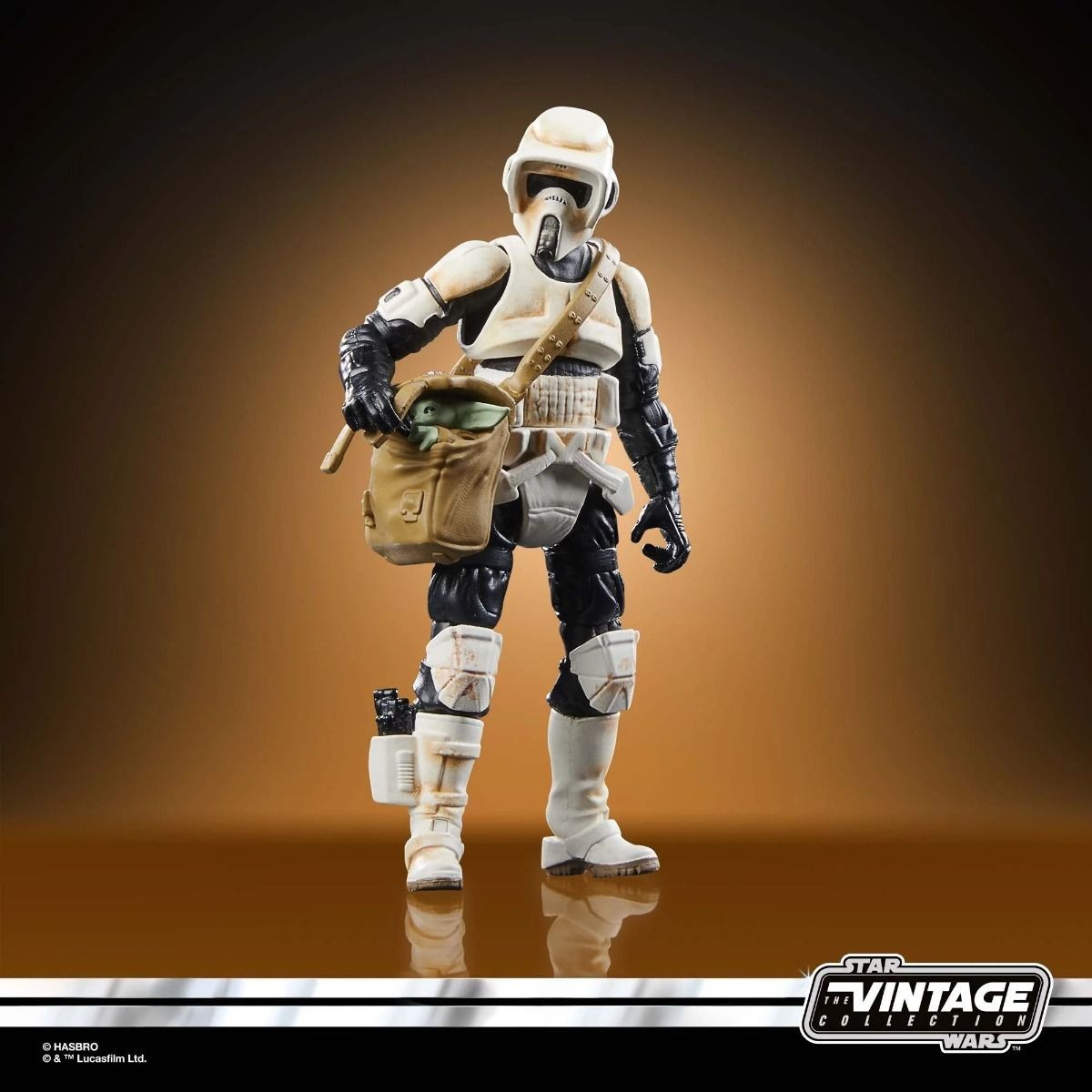Hasbro - Star Wars La Colección Vintage - Speeder Bike, Scout Trooper y Grogu - El Mandaloriano
