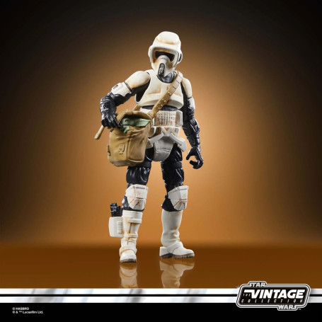 Hasbro - Star Wars La Colección Vintage - Speeder Bike, Scout Trooper y Grogu - El Mandaloriano