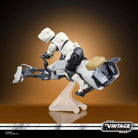 Hasbro - Star Wars La Colección Vintage - Speeder Bike, Scout Trooper y Grogu - El Mandaloriano