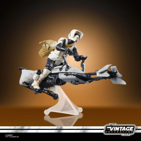 Hasbro - Star Wars La Colección Vintage - Speeder Bike, Scout Trooper y Grogu - El Mandaloriano