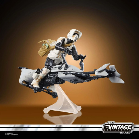 Hasbro - Star Wars La Colección Vintage - Speeder Bike, Scout Trooper y Grogu - El Mandaloriano
