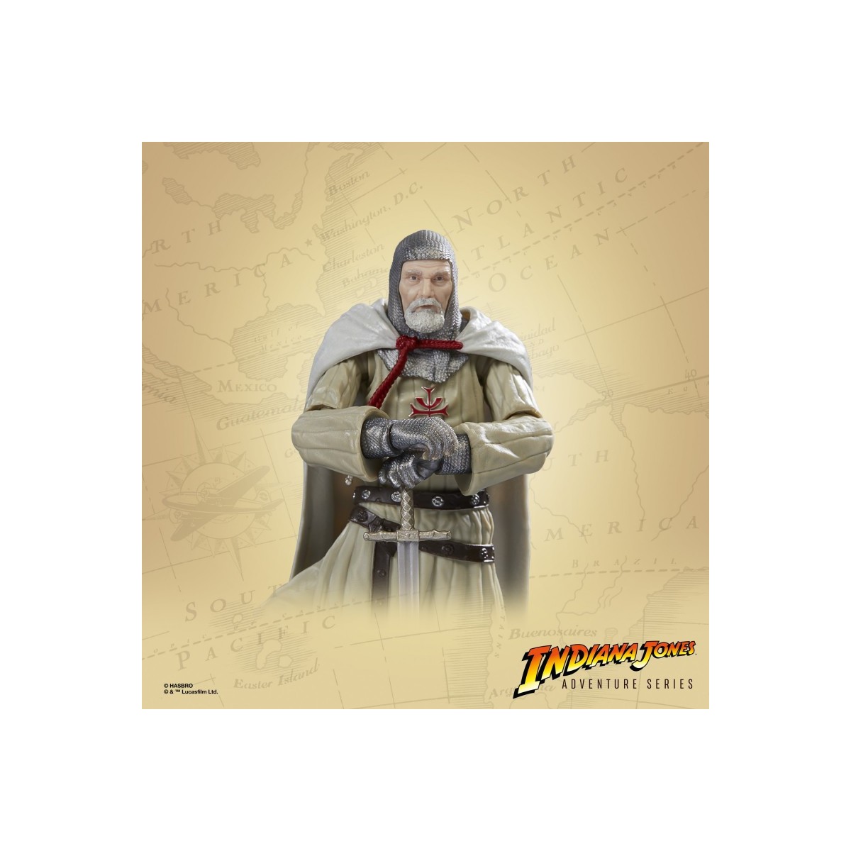 Hasbro - Caballero del Grial - Indiana Jones Adventure Series: Indiana Jones y la Última Cruzada 1/12
