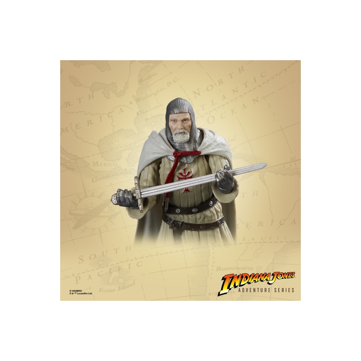 Hasbro - Caballero del Grial - Indiana Jones Adventure Series: Indiana Jones y la Última Cruzada 1/12