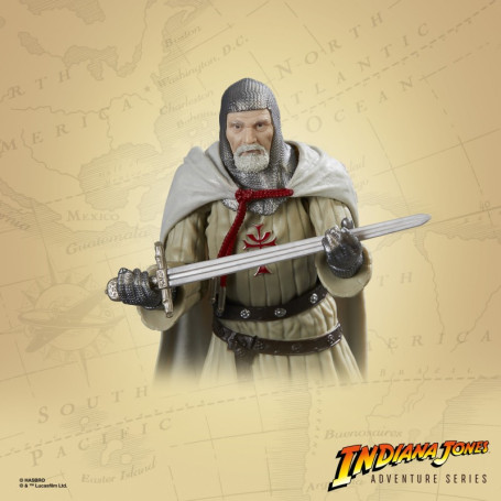 Hasbro - Caballero del Grial - Indiana Jones Adventure Series: Indiana Jones y la Última Cruzada 1/12