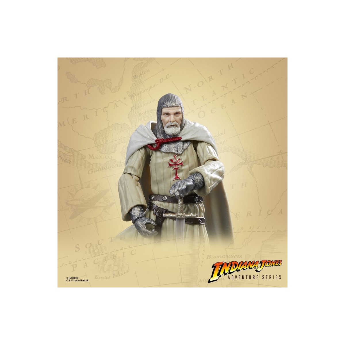 Hasbro - Caballero del Grial - Indiana Jones Adventure Series: Indiana Jones y la Última Cruzada 1/12