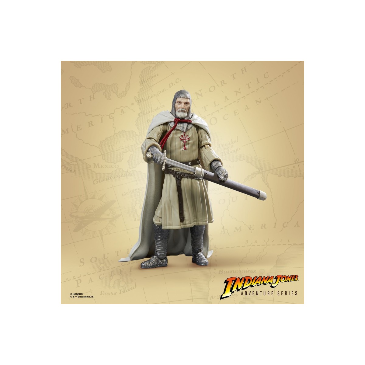Hasbro - Caballero del Grial - Indiana Jones Adventure Series: Indiana Jones y la Última Cruzada 1/12