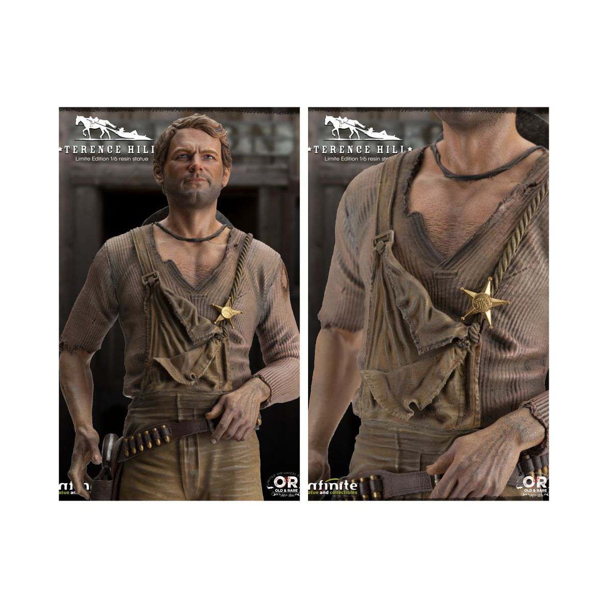 Infinite Statue - Terence hill - OLD&RARE 1/6 Estatua de Resina