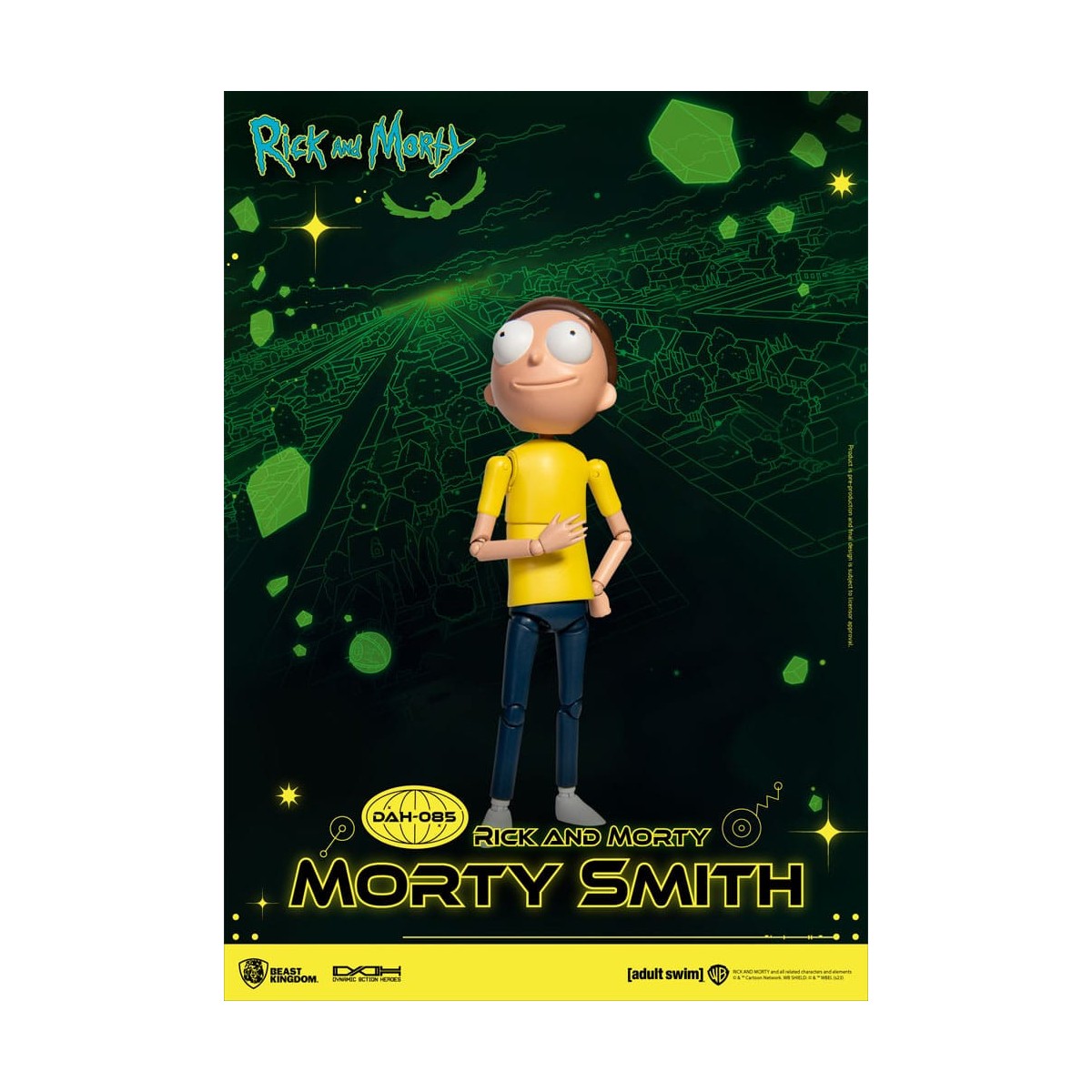 Beast Kingdom - Rick y Morty - Morty Smith Héroes de Acción Dinámica
