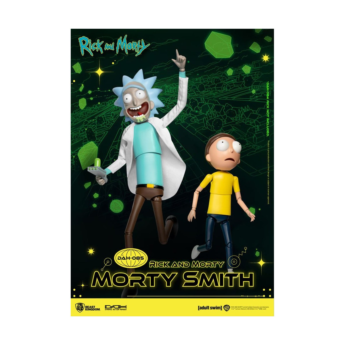 Beast Kingdom - Rick y Morty - Morty Smith Héroes de Acción Dinámica