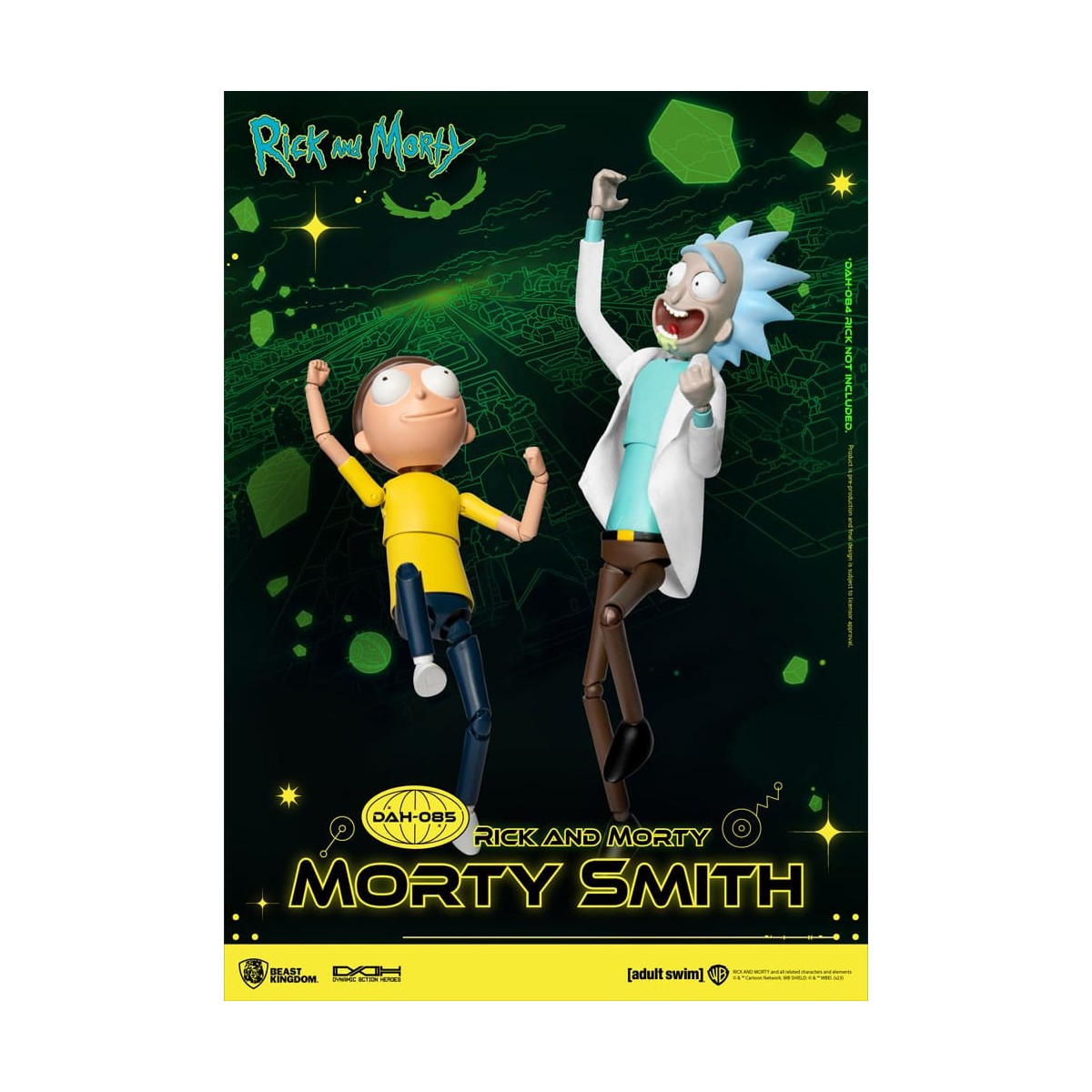 Beast Kingdom - Rick y Morty - Morty Smith Héroes de Acción Dinámica