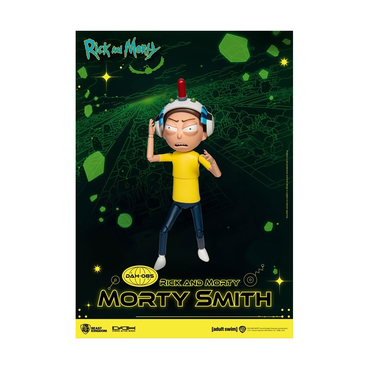 Beast Kingdom - Rick y Morty - Morty Smith Héroes de Acción Dinámica