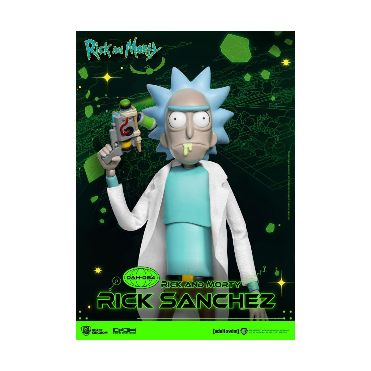 Beast Kingdom - Rick y Morty - Rick Sanchez Héroes de Acción Dinámica