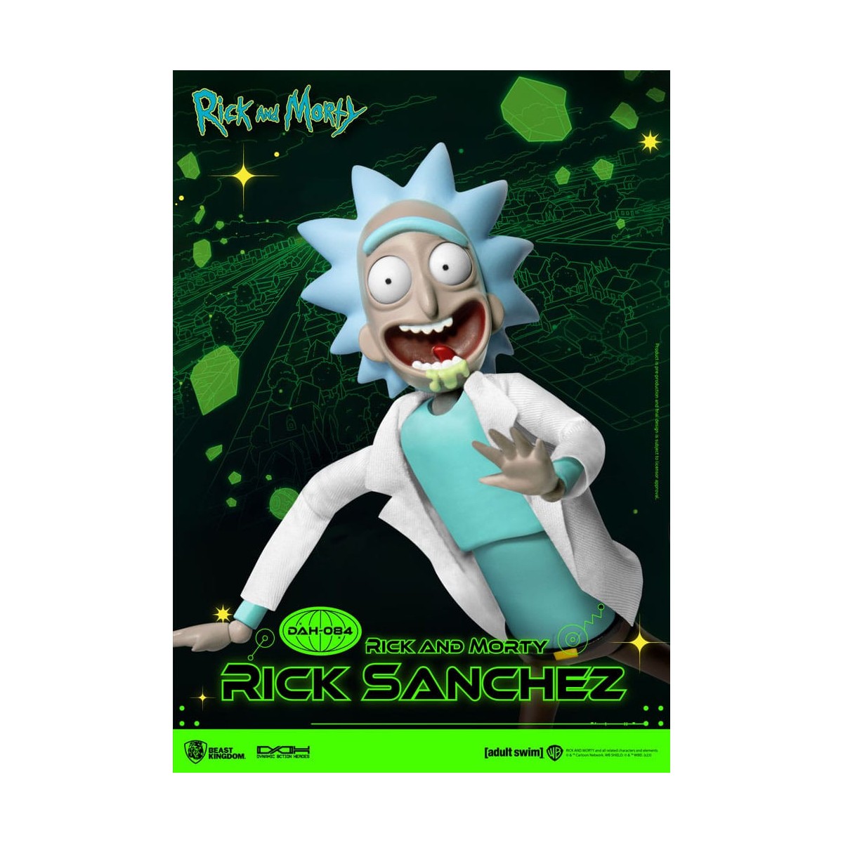 Beast Kingdom - Rick y Morty - Rick Sanchez Héroes de Acción Dinámica