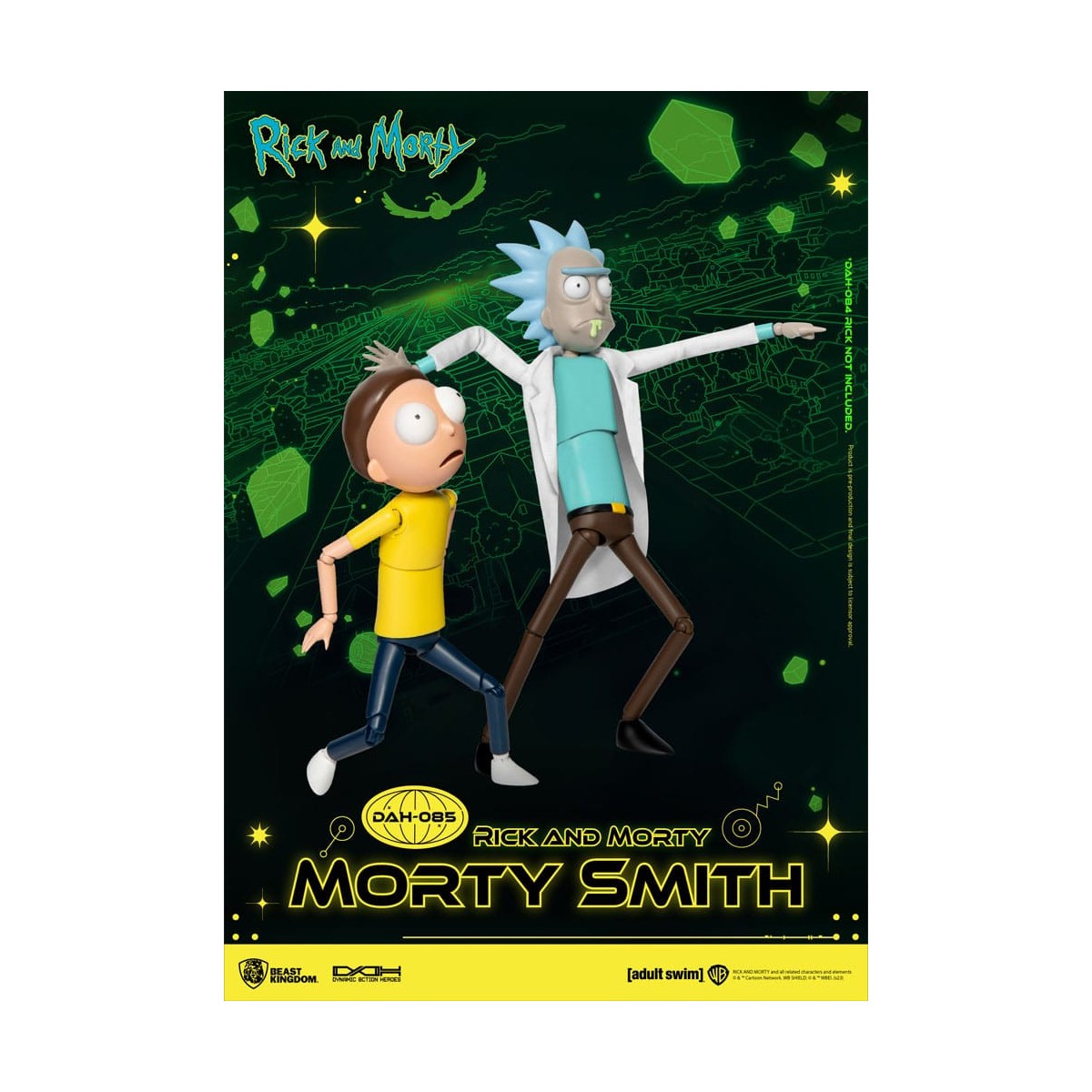 Beast Kingdom - Rick y Morty - Rick Sanchez Héroes de Acción Dinámica