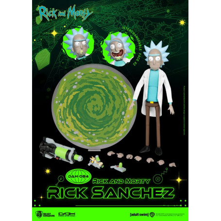 Beast Kingdom - Rick y Morty - Rick Sanchez Héroes de Acción Dinámica