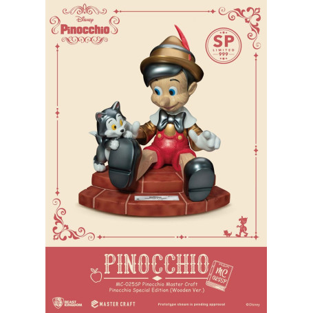 Beast Kingdom Disney - Master Craft Pinocho Madera Ver. Edición Especial