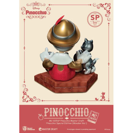 Beast Kingdom Disney - Master Craft Pinocho Madera Ver. Edición Especial