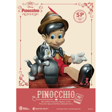Beast Kingdom Disney - Master Craft Pinocho Madera Ver. Edición Especial