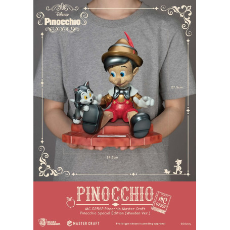 Beast Kingdom Disney - Master Craft Pinocho Madera Ver. Edición Especial