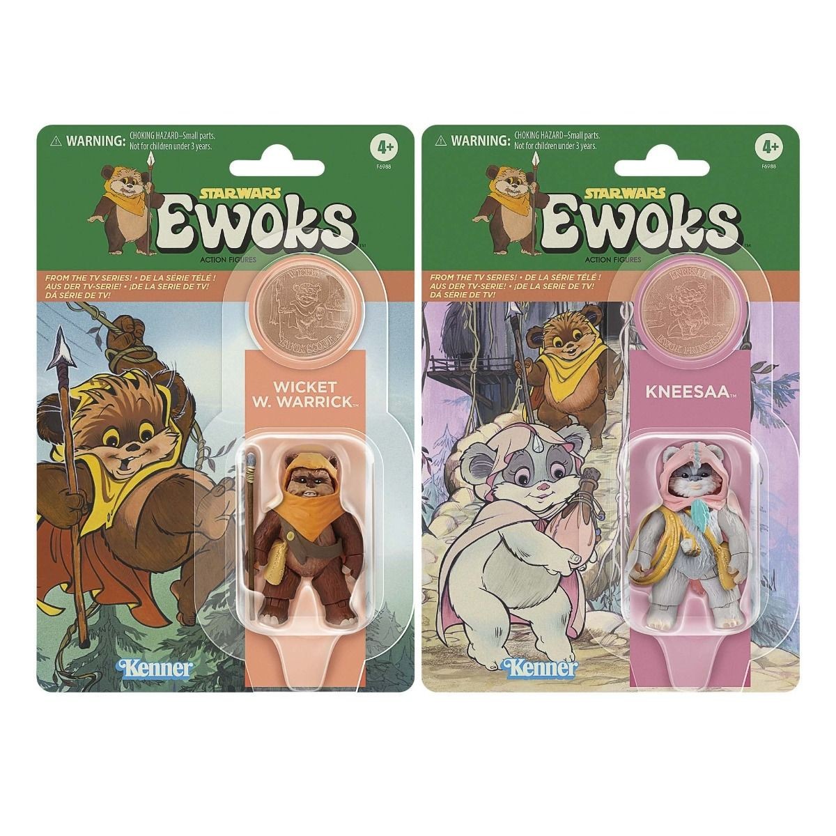Hasbro - Star Wars La Colección Vintage - Pack de 2 Wicket W. Warrick y Kneesaa - Ewoks