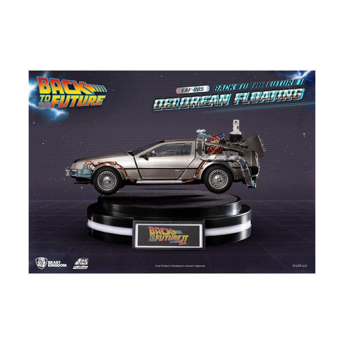 Beast Kingdom - Ataque al huevo flotante Regreso al futuro II DeLorean Versión estándar