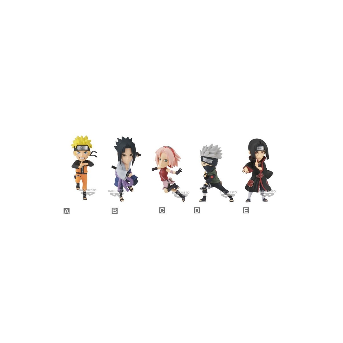 Banpresto Naruto - WCF NARUTO SHIPPUDEN - Set de 5 figuras