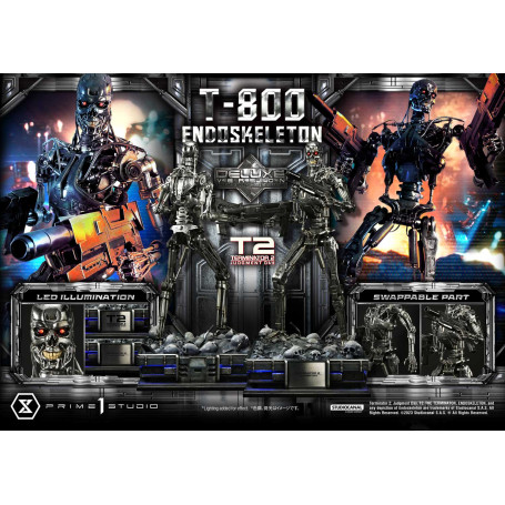 Prime 1 - Terminator 2 Judgment Day - T800 Endoskeleton Deluxe Version Estatua 1/3