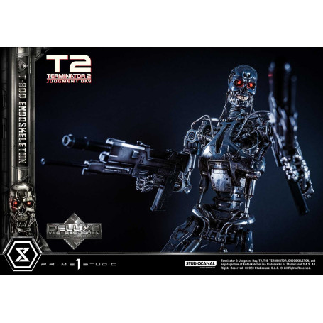 Prime 1 - Terminator 2 Judgment Day - T800 Endoskeleton Deluxe Version Estatua 1/3