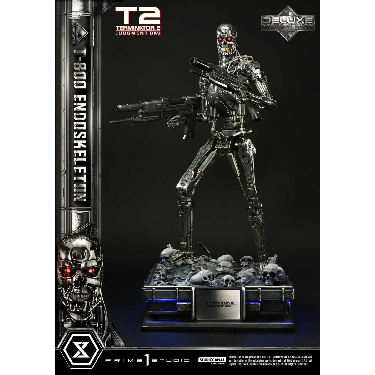 Prime 1 - Terminator 2 Judgment Day - T800 Endoskeleton Deluxe Version Estatua 1/3