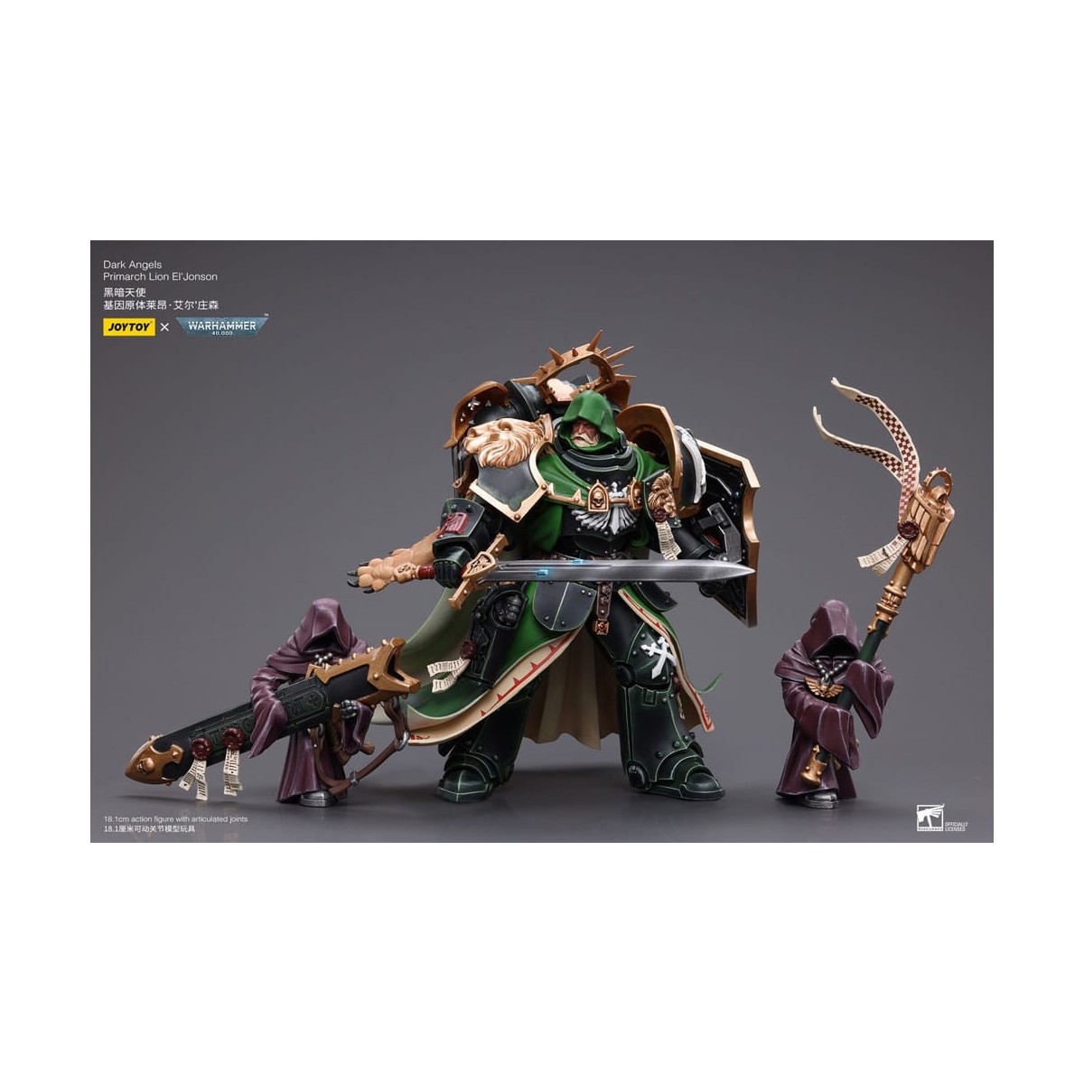 JoyToy Marines Espaciales - Ángeles Oscuros - Primarca León El' Jonson 1/18 - Warhammer 40K