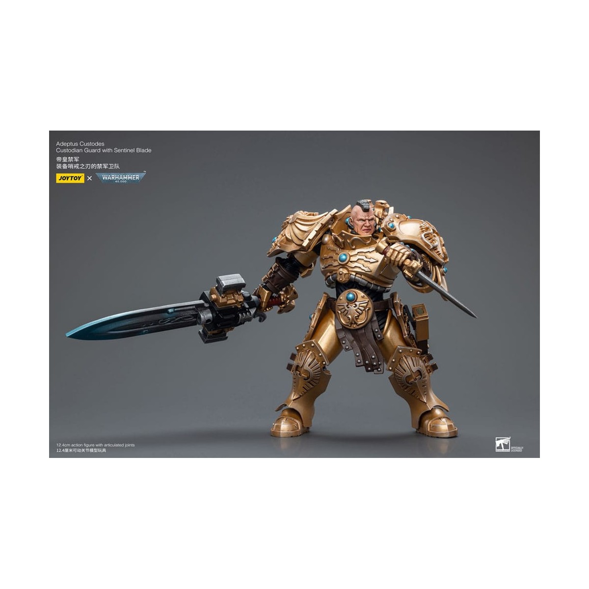 JoyToy Space Marines - Adeptus Custodes Guardia Custodio con Sentinel Blade 1/18