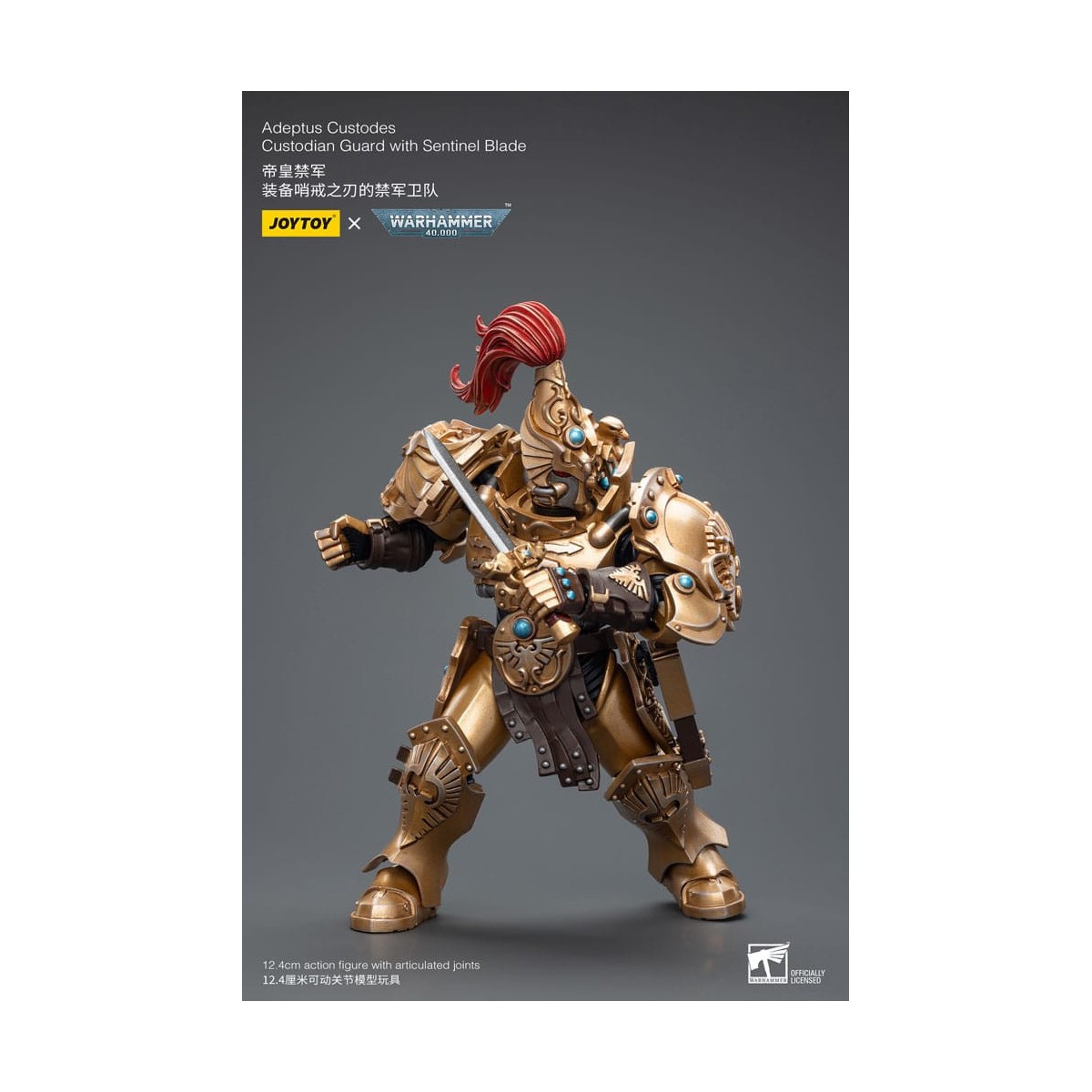JoyToy Space Marines - Adeptus Custodes Guardia Custodio con Sentinel Blade 1/18
