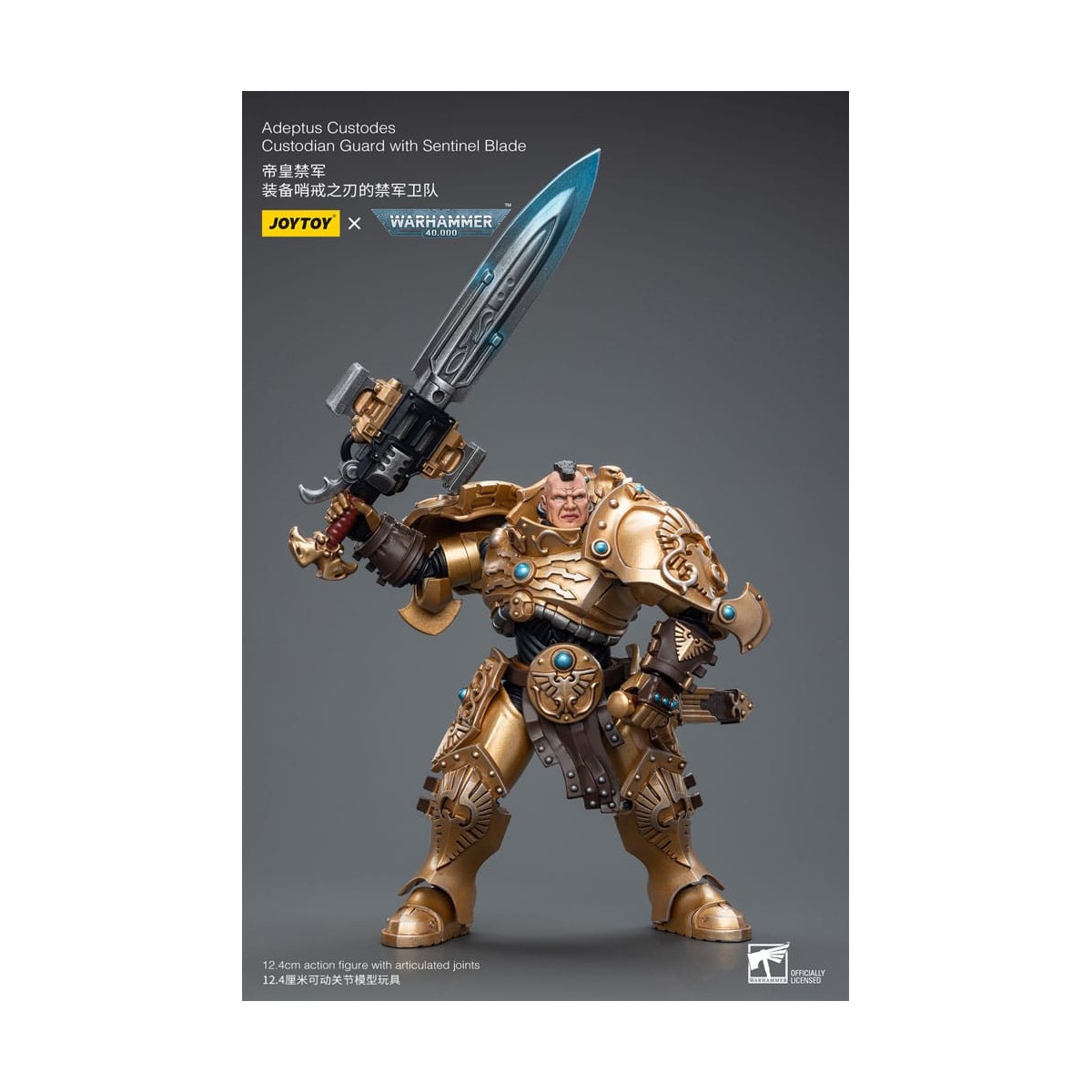 JoyToy Space Marines - Adeptus Custodes Guardia Custodio con Sentinel Blade 1/18