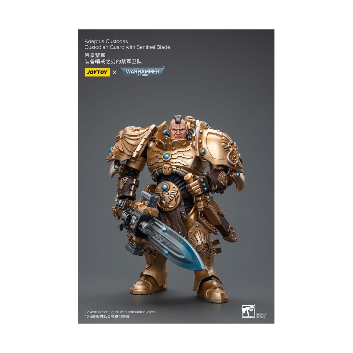 JoyToy Space Marines - Adeptus Custodes Guardia Custodio con Sentinel Blade 1/18