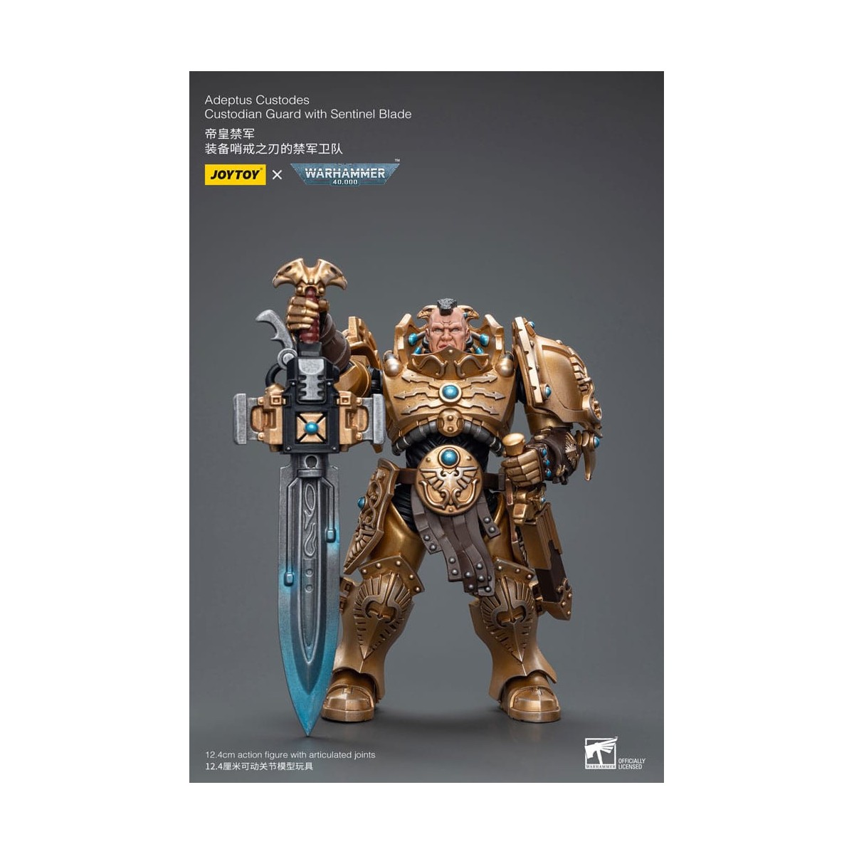 JoyToy Space Marines - Adeptus Custodes Guardia Custodio con Sentinel Blade 1/18