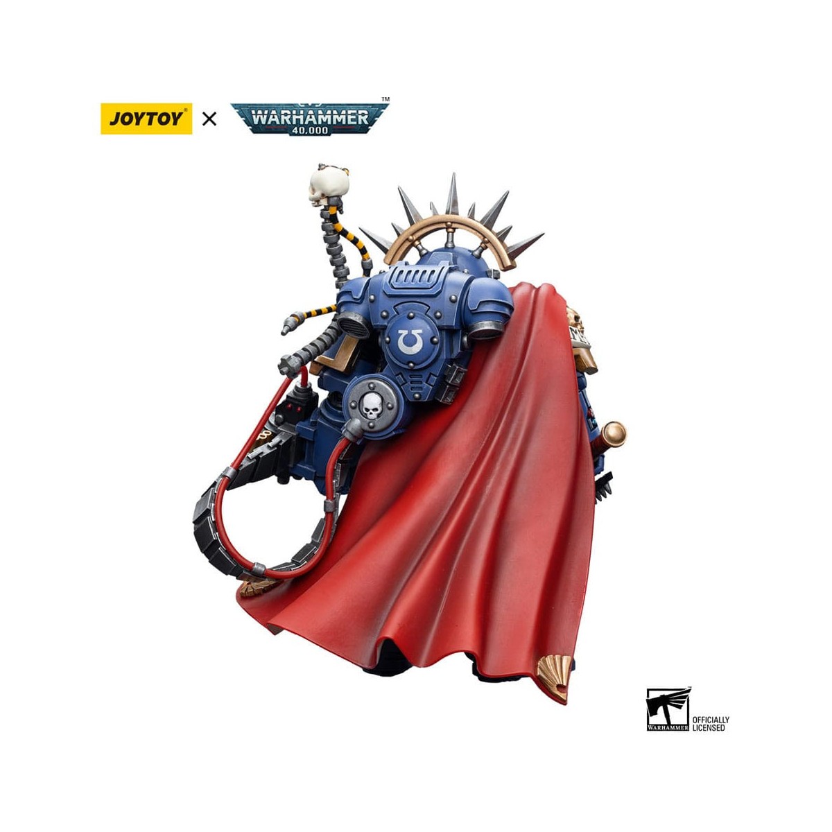 JoyToy Marines Espaciales - Ultramarines - Capitán Ultramarines con armadura Gravis 1/18 - Warhammer 40K